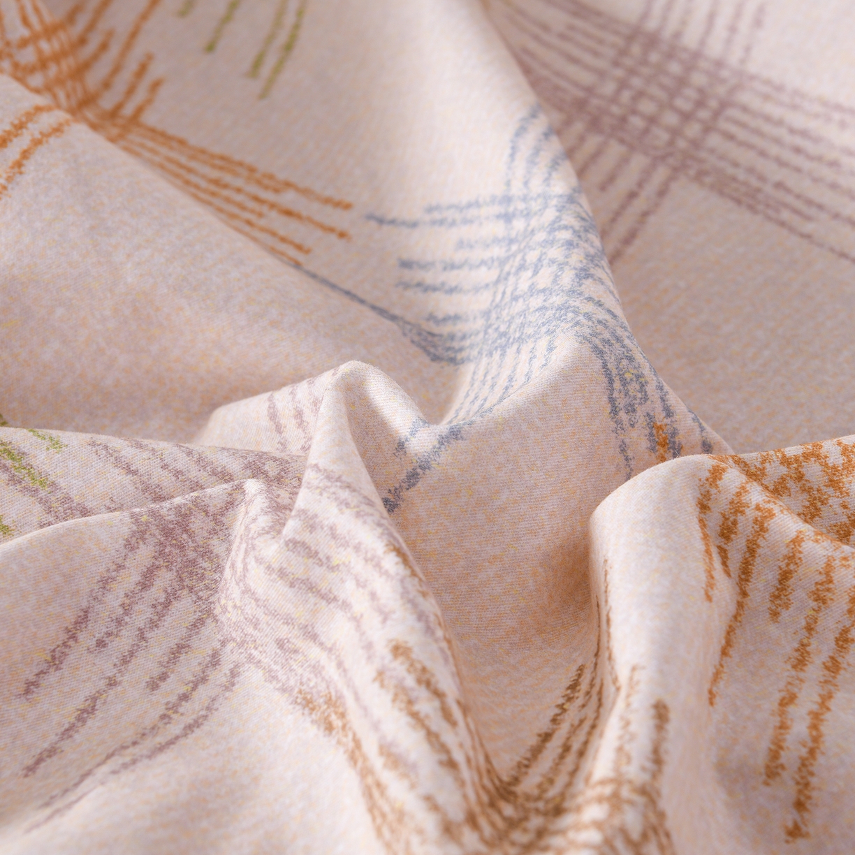 91家纺网 家纺一手货源 找家纺 金昱纺 2025新款法式加厚全棉纯棉磨毛四件套 西恩-黄