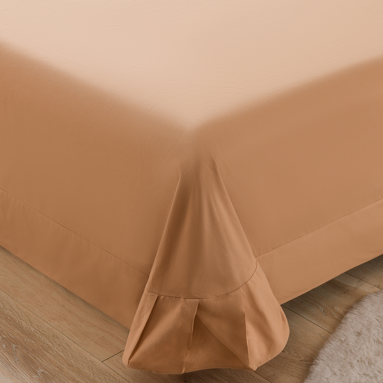 91家纺网 家纺一手货源 找家纺 金昱纺 2025新款法式加厚全棉纯棉磨毛四件套 西恩-黄