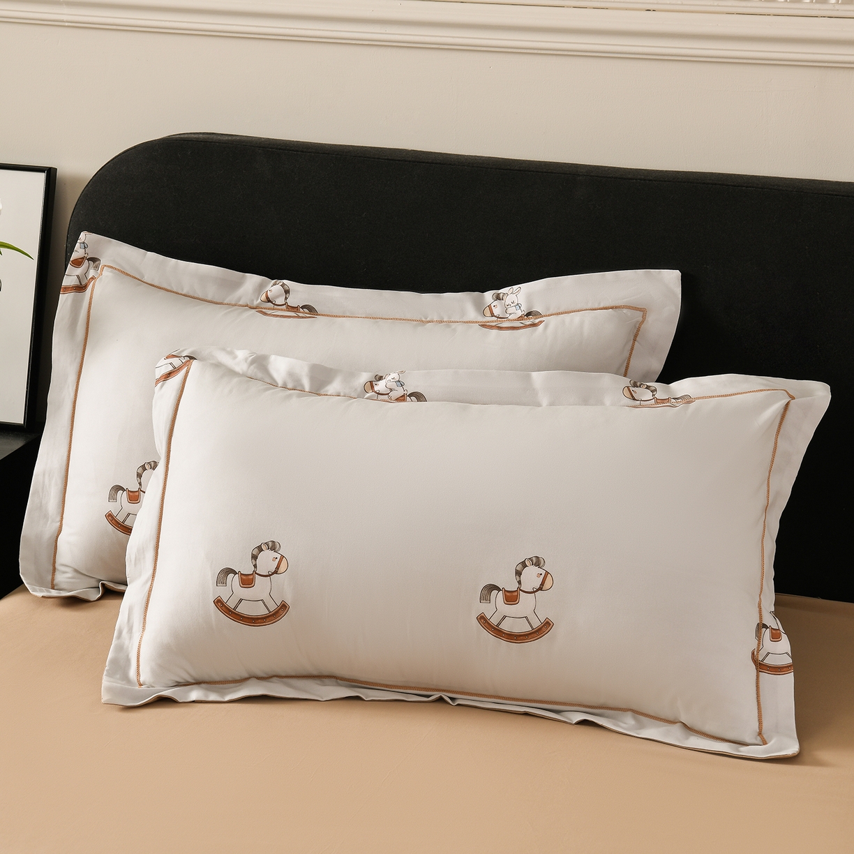 91家纺网 家纺一手货源 找家纺 金昱纺 2025新款法式加厚全棉纯棉磨毛四件套 摇摇马