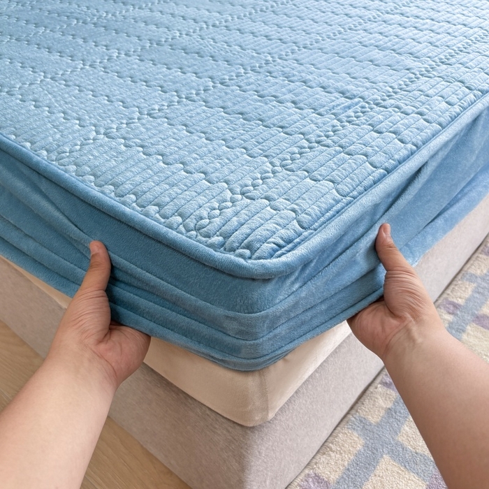 91家纺网 家纺一手货源 找家纺 （总）尚品凤凰 2025新款婴儿绒夹棉单品床笠