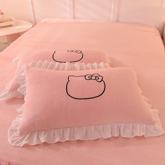 91家纺网 家纺一手货源 找家纺 （总）丝印良品 2025新款高端牛奶绒卡通刺绣牛奶绒四件套