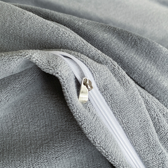 91家纺网 家纺一手货源 找家纺 丝印良品 2025新款秋冬加厚公主日记牛奶绒四件套 高级灰