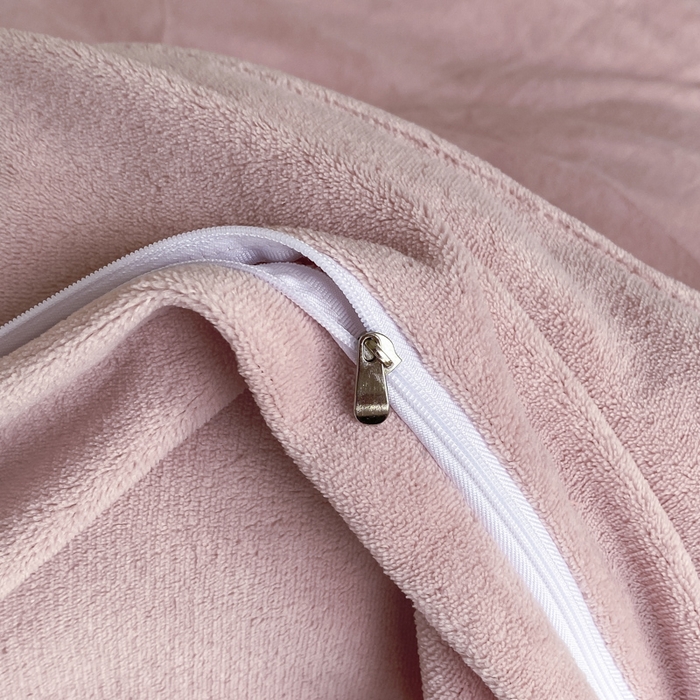 91家纺网 家纺一手货源 找家纺 丝印良品 2025新款秋冬加厚公主日记牛奶绒四件套 珊瑚粉