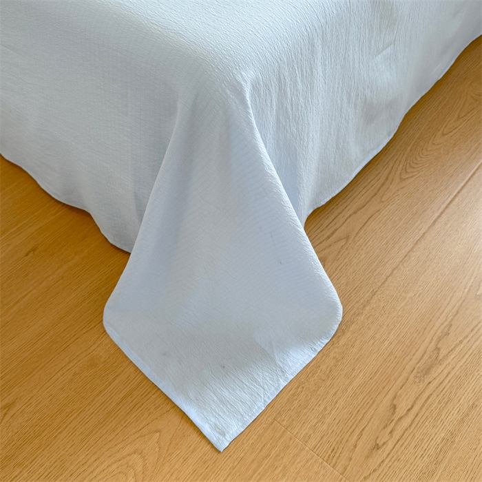 91家纺网 家纺一手货源 找家纺 森璐家纺 2025新款云感皱皱双层纱黑色包边四件套 黑边-快乐家族