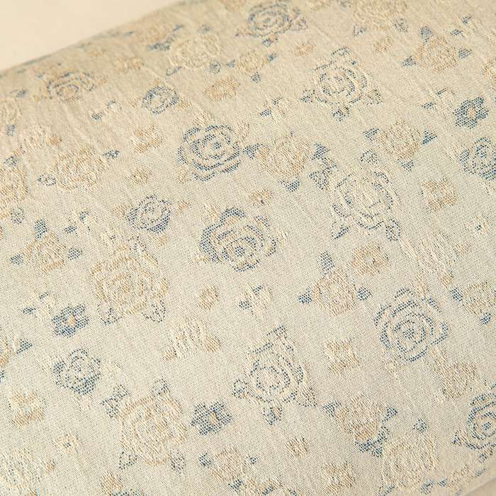 91家纺网 家纺一手货源 找家纺 梓依家纺 2025新款棉麻荞麦枕枕头枕芯 玫瑰-蓝色