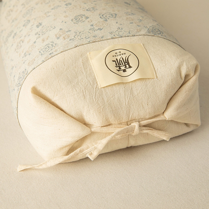 91家纺网 家纺一手货源 找家纺 梓依家纺 2025新款棉麻荞麦枕枕头枕芯 玫瑰-蓝色