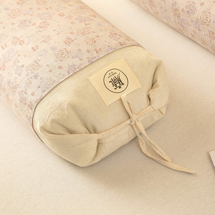 91家纺网 家纺一手货源 找家纺 梓依家纺 2025新款棉麻荞麦枕枕头枕芯 玫瑰-粉色