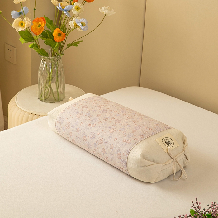 91家纺网 家纺一手货源 找家纺 梓依家纺 2025新款棉麻荞麦枕枕头枕芯 玫瑰-粉色