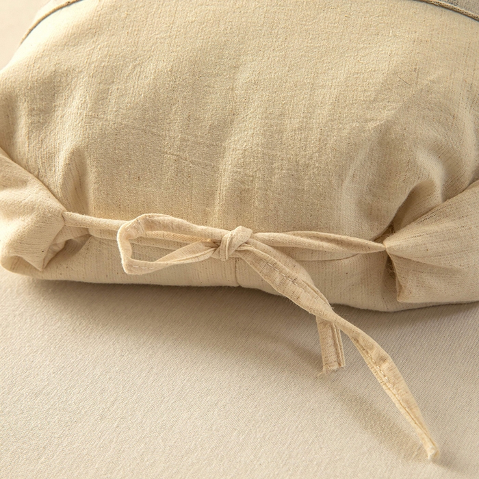 91家纺网 家纺一手货源 找家纺 梓依家纺 2025新款棉麻荞麦枕枕头枕芯 玫瑰-灰色