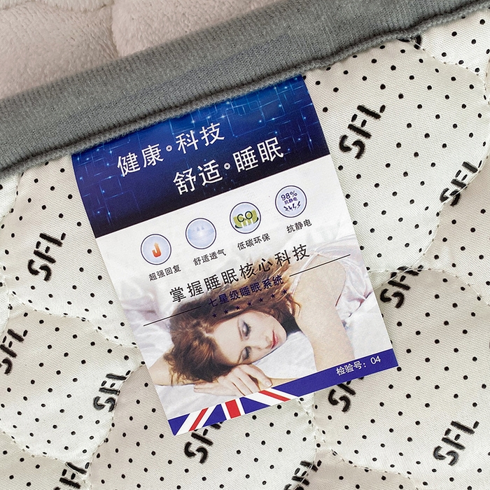 91家纺网 家纺一手货源 找家纺 索弗莱家纺 2025新款全消光牛奶绒床垫可水洗机洗床护垫 吉祥