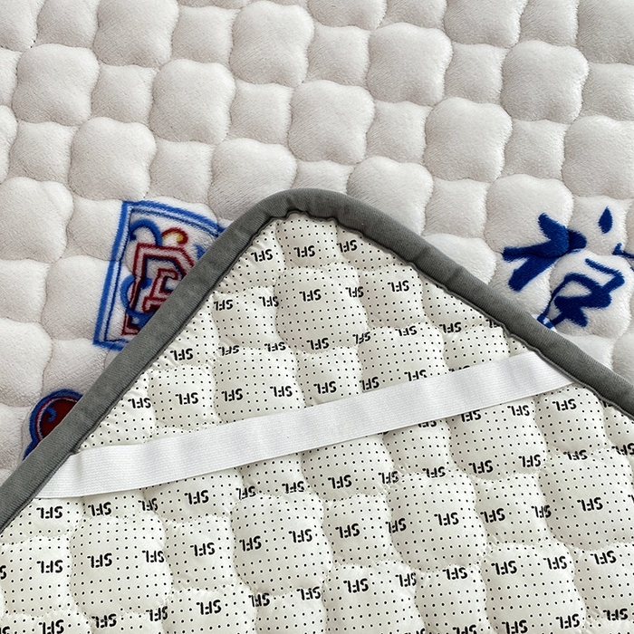 91家纺网 家纺一手货源 找家纺 索弗莱家纺 2025新款全消光牛奶绒床垫可水洗机洗床护垫 吉祥