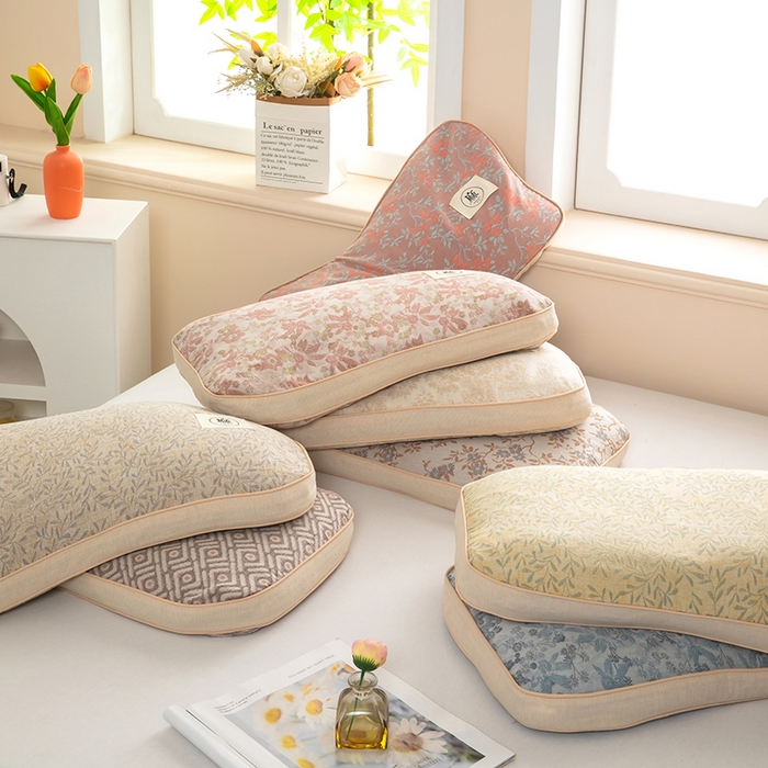 91家纺网 家纺一手货源 找家纺 （总）梓依家纺 2025新款立体边款荞麦枕枕头枕芯