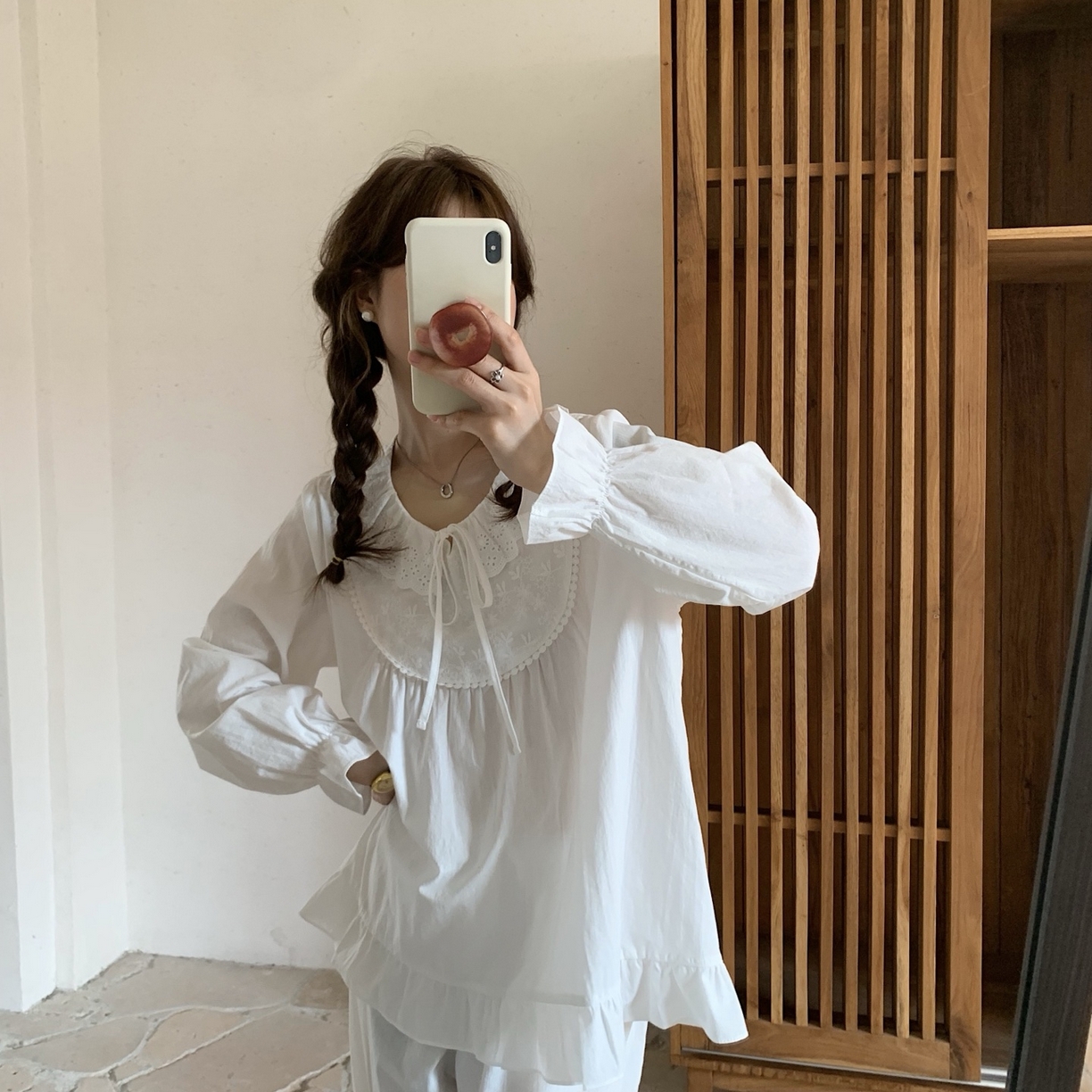 91家纺网 家纺一手货源 找家纺 （总）妍景家居生活馆 2025新款韩系田园风绣花圆领套装