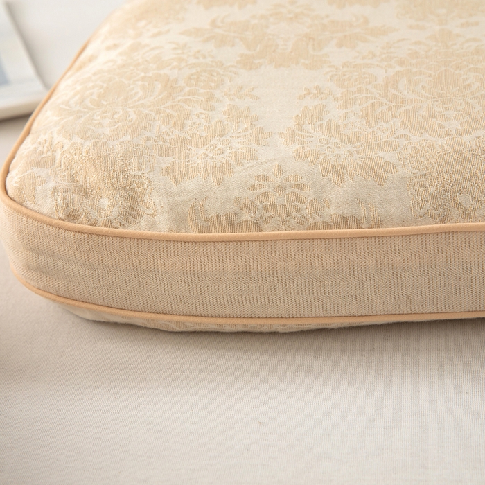 91家纺网 家纺一手货源 找家纺 梓依家纺 2025新款立体边款荞麦枕枕头枕芯 幸运草-米色