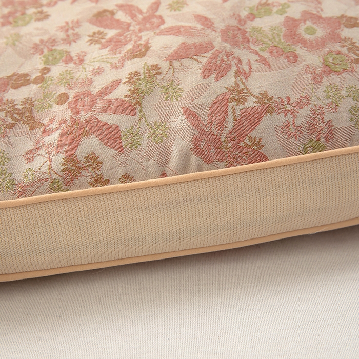 91家纺网 家纺一手货源 找家纺 梓依家纺 2025新款立体边款荞麦枕枕头枕芯 幸运草-暗红色