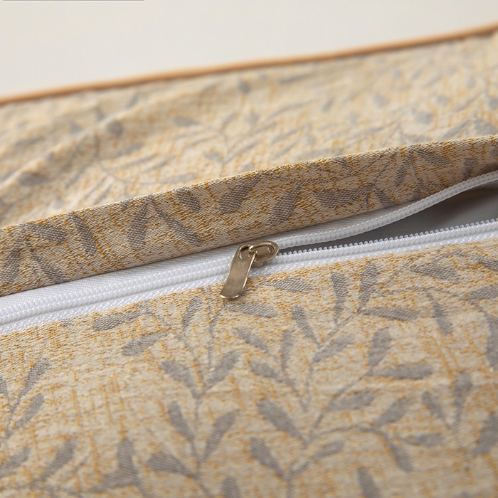 91家纺网 家纺一手货源 找家纺 梓依家纺 2025新款立体边款荞麦枕枕头枕芯 幸运草-咖色