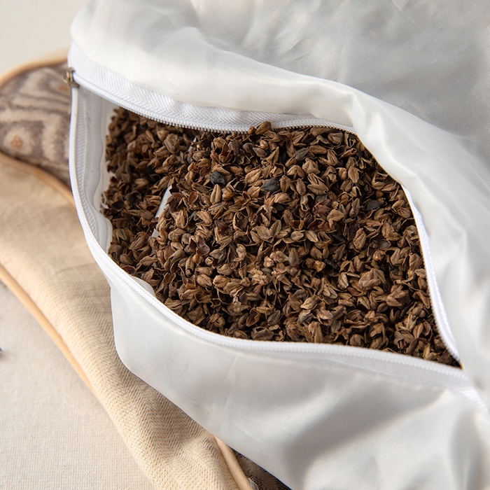 91家纺网 家纺一手货源 找家纺 梓依家纺 2025新款立体边款荞麦枕枕头枕芯 幸运草-褐色