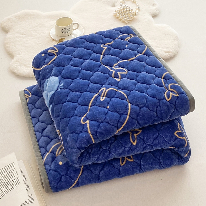 91家纺网 家纺一手货源 找家纺 索弗莱家纺 2025新款全消光牛奶绒床垫可水洗机洗床护垫 鲸鱼