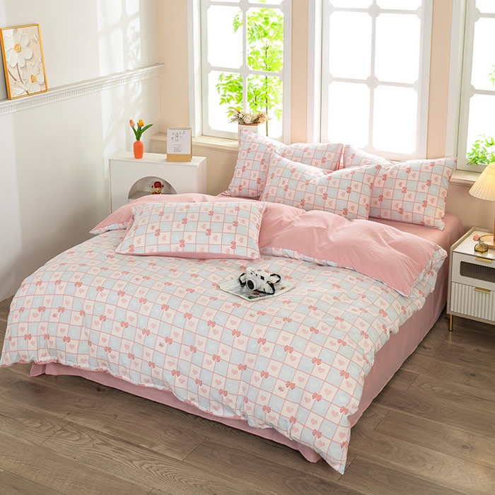 91家纺网 家纺一手货源 找家纺 （总）梓依家纺 2025新款水洗棉印花四件套单被套床上用品