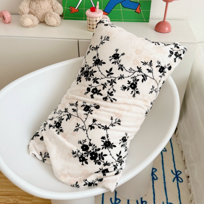 91家纺网 家纺一手货源 找家纺 （总）禧缘家纺（原梦想家）2025新款牛奶绒纯色印花双开口枕套