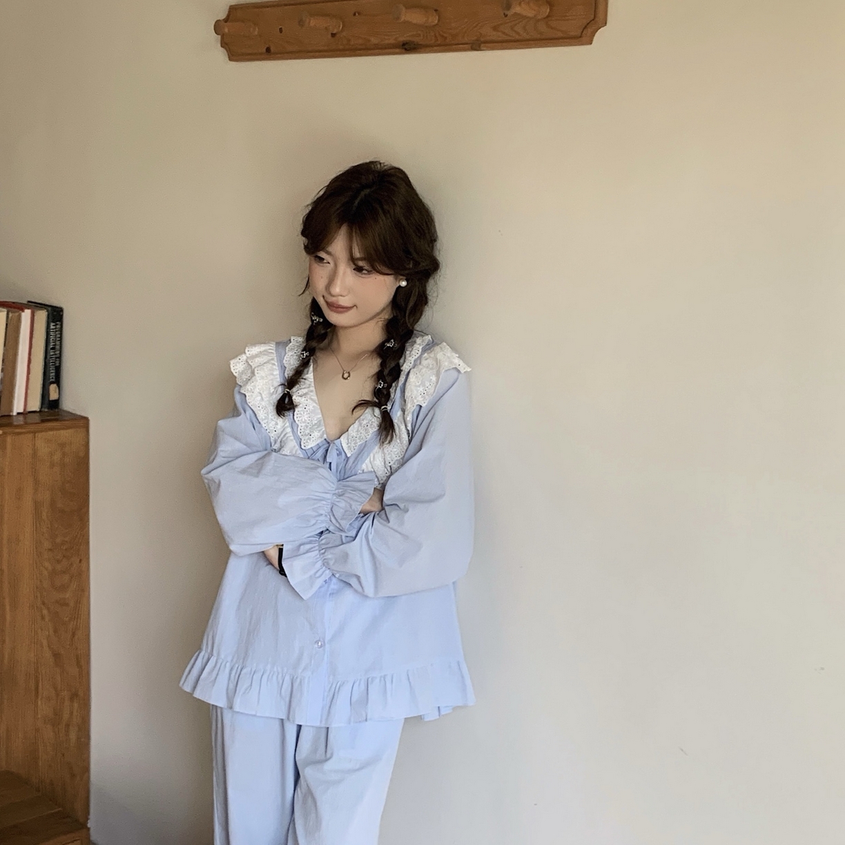 91家纺网 家纺一手货源 找家纺 （总）妍景家居生活馆 2025新款木耳边拼接蕾丝花边套装