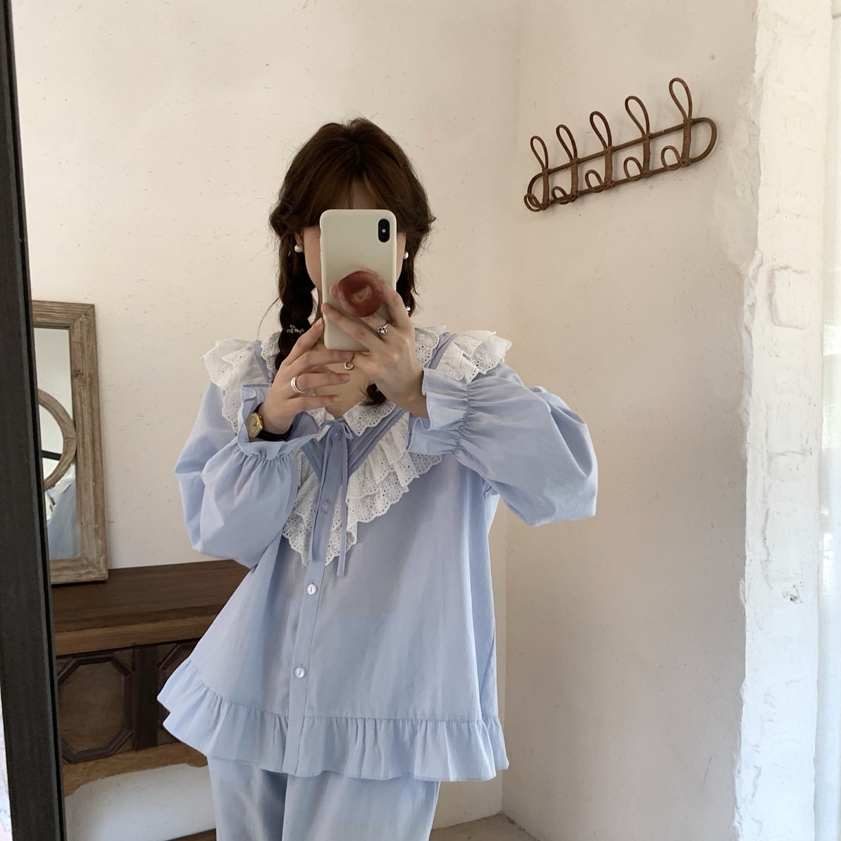 91家纺网 家纺一手货源 找家纺 （总）妍景家居生活馆 2025新款木耳边拼接蕾丝花边套装