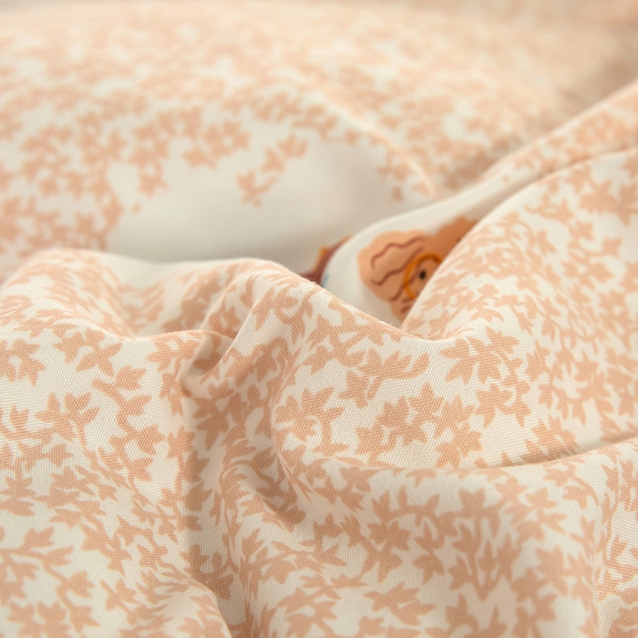 91家纺网 家纺一手货源 找家纺 梓依家纺 2025新款水洗棉印花四件套单被套床上用品 皇冠萌犬