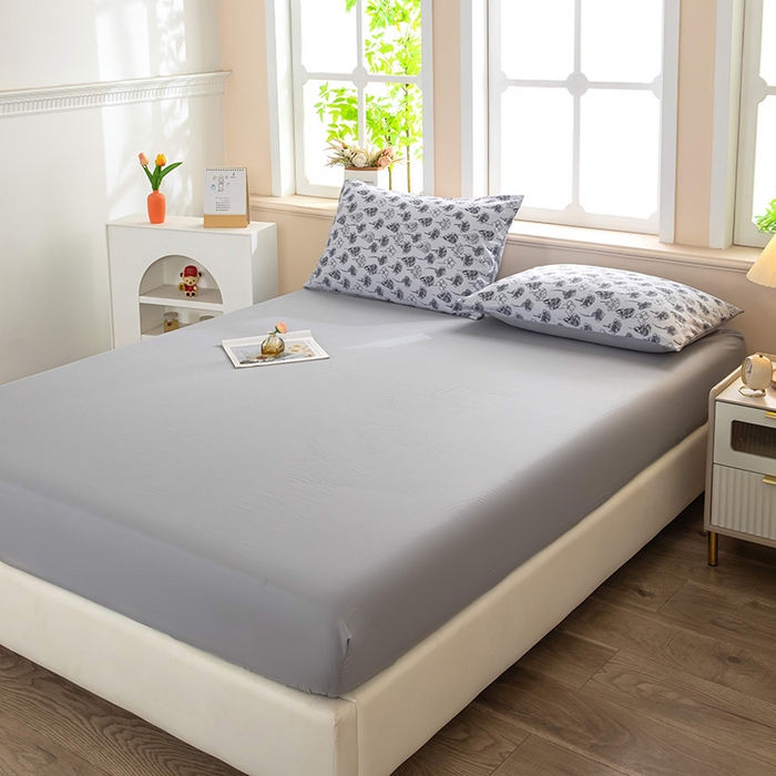 91家纺网 家纺一手货源 找家纺 梓依家纺 2025新款水洗棉印花四件套单被套床上用品 墨绘繁花