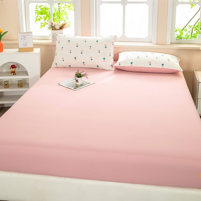 91家纺网 家纺一手货源 找家纺 梓依家纺 2025新款水洗棉印花四件套单被套床上用品 双心漫旅