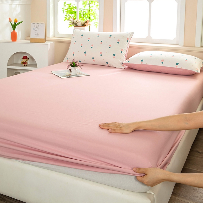 91家纺网 家纺一手货源 找家纺 梓依家纺 2025新款水洗棉印花四件套单被套床上用品 双心漫旅