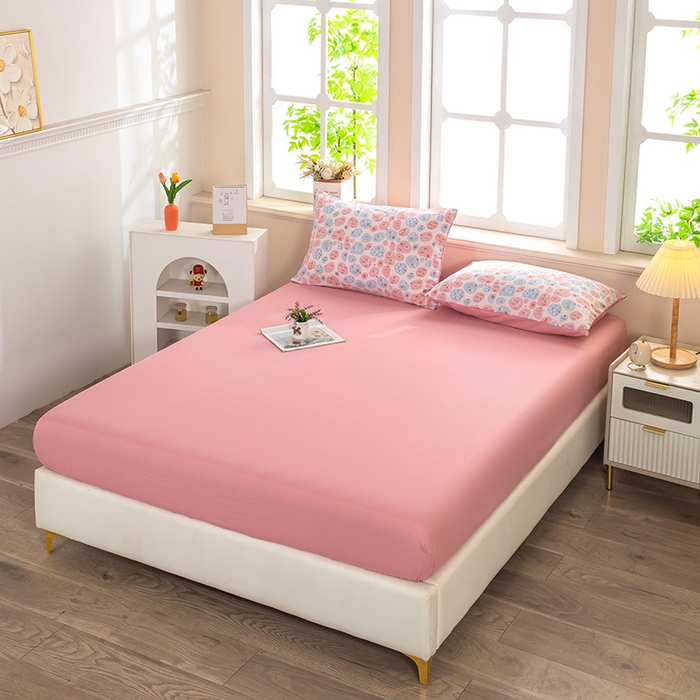 91家纺网 家纺一手货源 找家纺 梓依家纺 2025新款水洗棉印花四件套单被套床上用品 碎梦花田