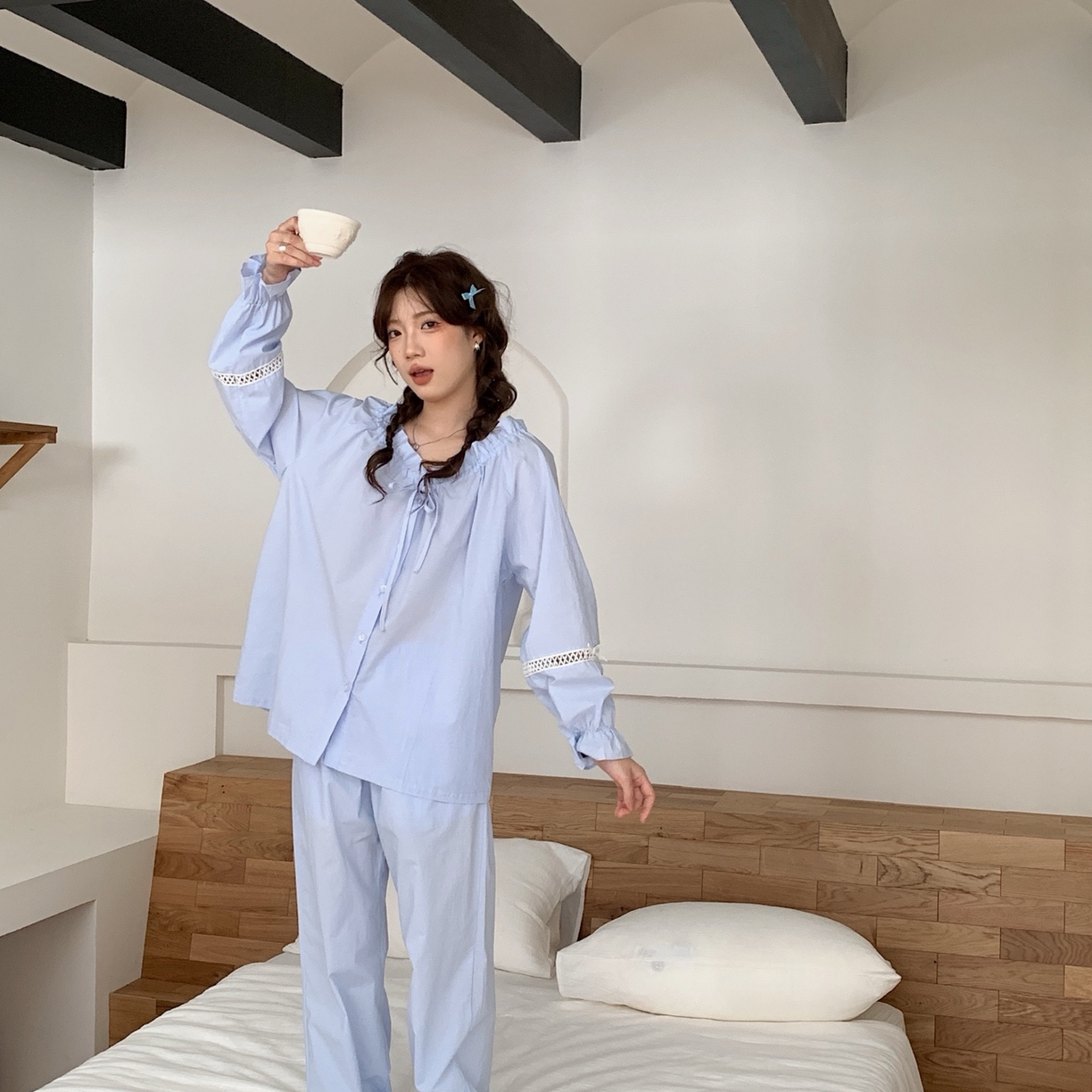 91家纺网 家纺一手货源 找家纺 （总）妍景家居生活馆 2025新款简约抽绳款套装