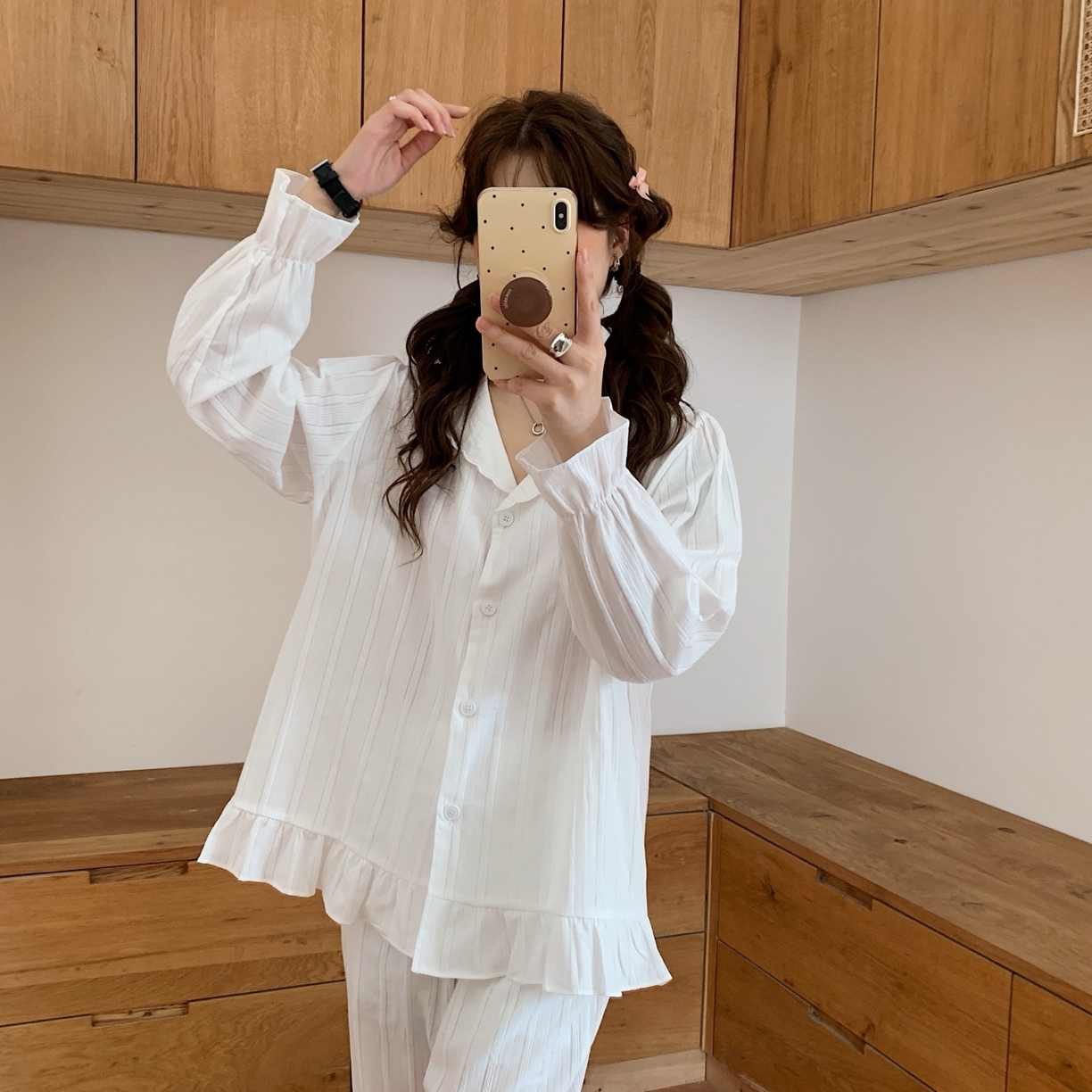 91家纺网 家纺一手货源 找家纺 （总）妍景家居生活馆 2025新款法式提花波浪荷叶边套装