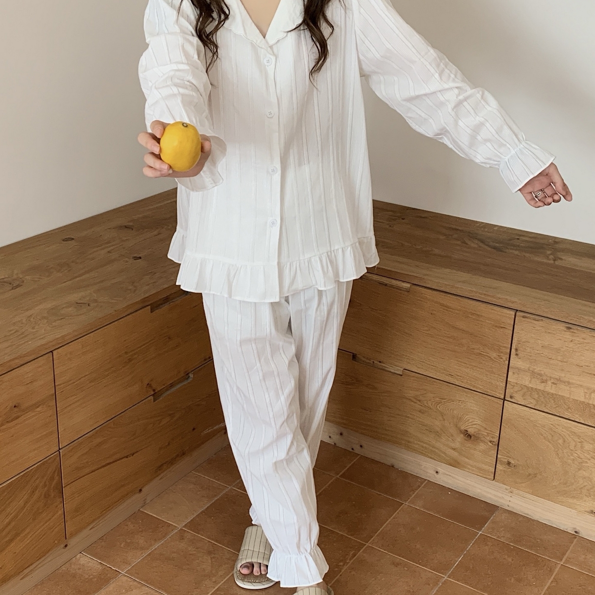 91家纺网 家纺一手货源 找家纺 （总）妍景家居生活馆 2025新款法式提花波浪荷叶边套装