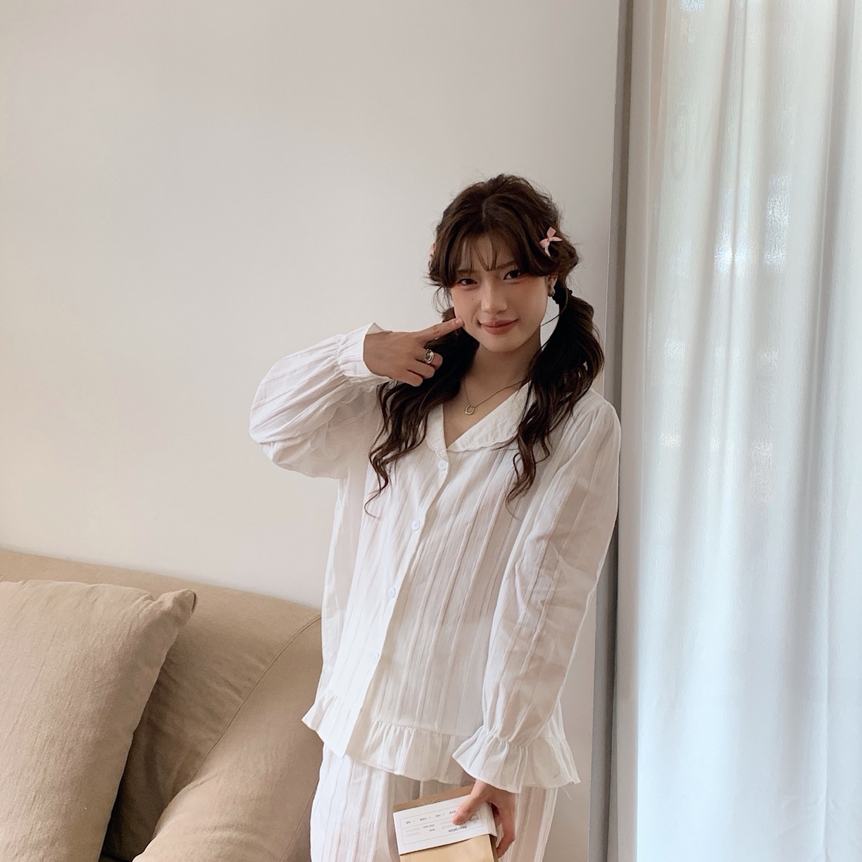 91家纺网 家纺一手货源 找家纺 （总）妍景家居生活馆 2025新款法式提花波浪荷叶边套装