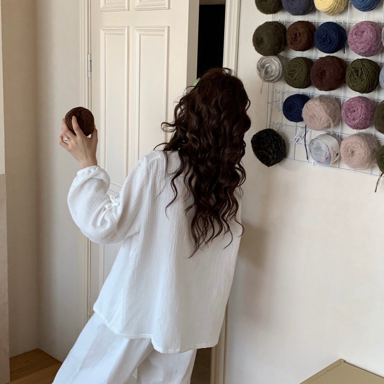 91家纺网 家纺一手货源 找家纺 妍景家居生活馆 2025新款韩系-25155公主宫廷风套装 白色