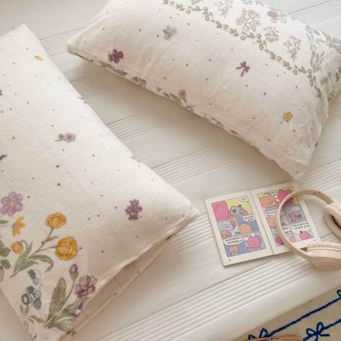 91家纺网 家纺一手货源 找家纺 禧缘家纺（原梦想家）2025新款牛奶绒纯色印花双开口枕套 紫色薰衣草