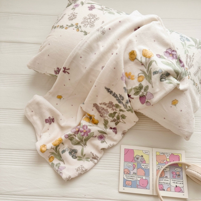 91家纺网 家纺一手货源 找家纺 禧缘家纺（原梦想家）2025新款牛奶绒纯色印花双开口枕套 紫色薰衣草