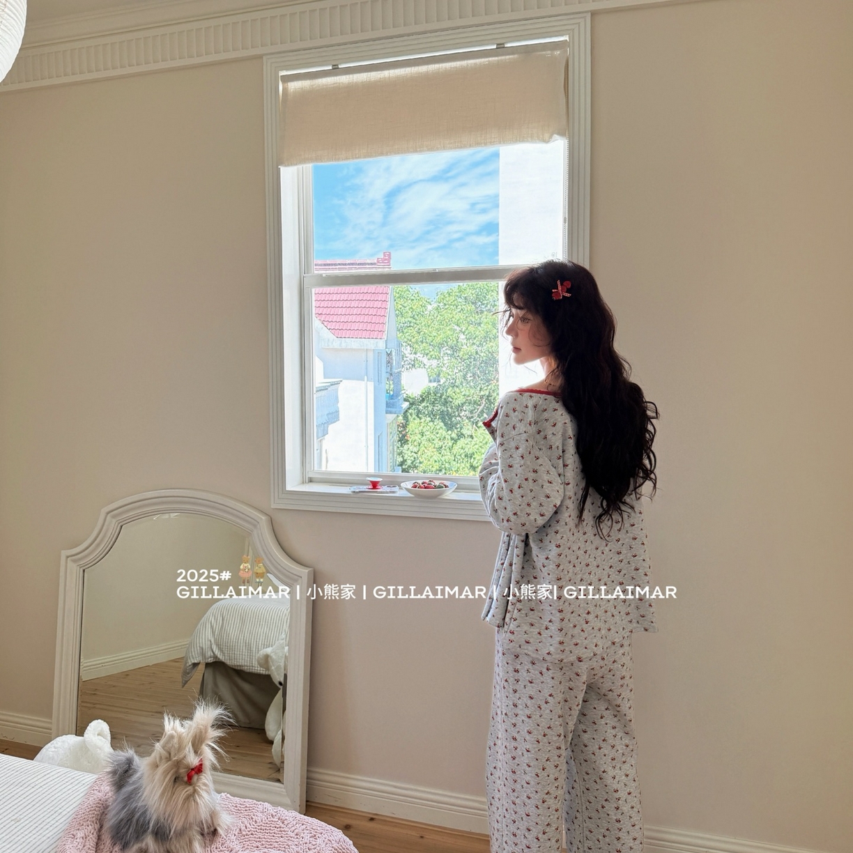 91家纺网 家纺一手货源 找家纺 （总）妍景家居生活馆 2025新款小熊家-小红花三件套