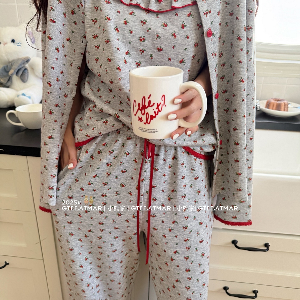 91家纺网 家纺一手货源 找家纺 （总）妍景家居生活馆 2025新款小熊家-小红花三件套