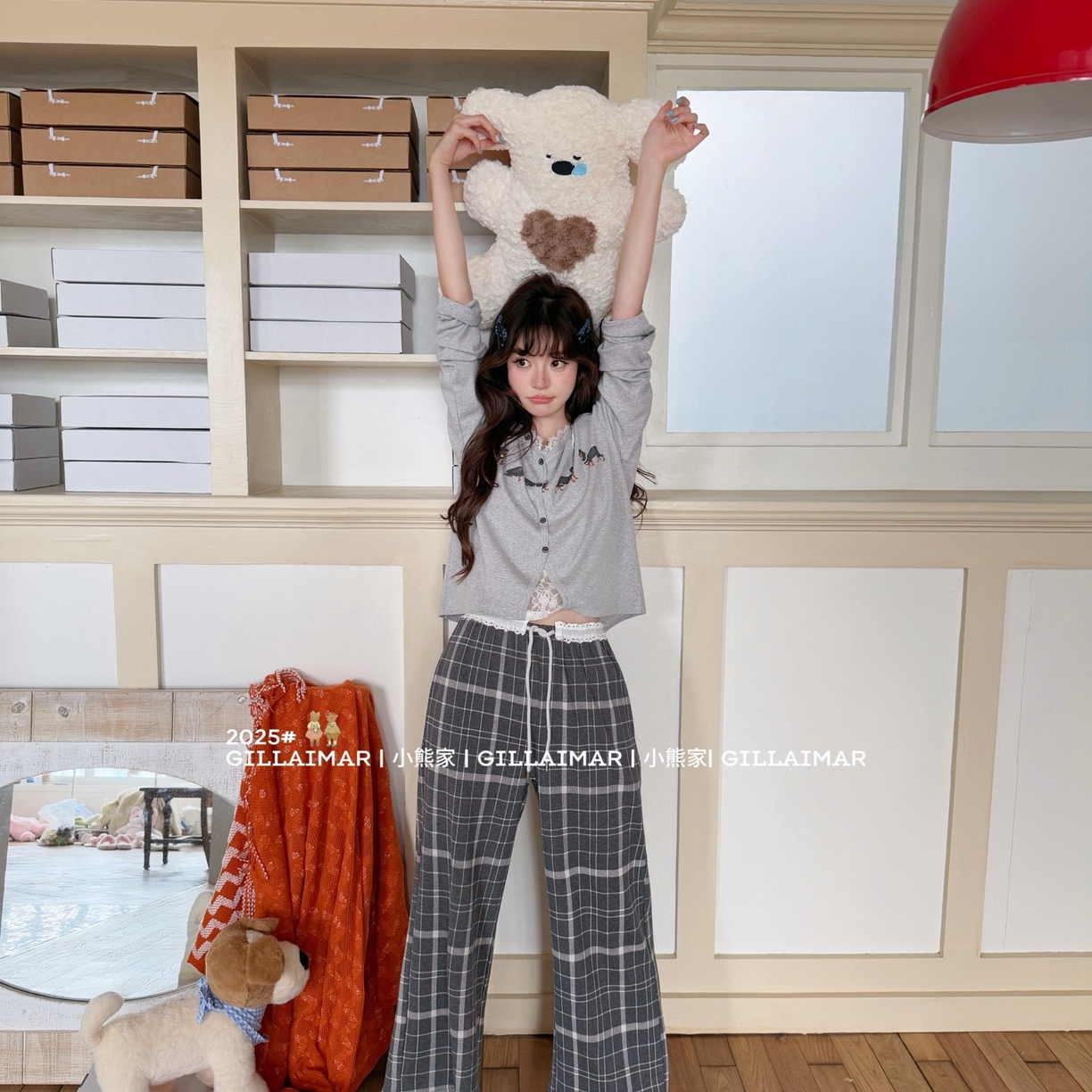 91家纺网 家纺一手货源 找家纺 （总）妍景家居生活馆 2025新款小熊家-珍妮睡衣