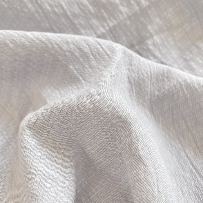 91家纺网 家纺一手货源 找家纺 朵朵家纺 2025新款云感提花双层纱纯色单床单被单（可定做尺寸） 浅灰