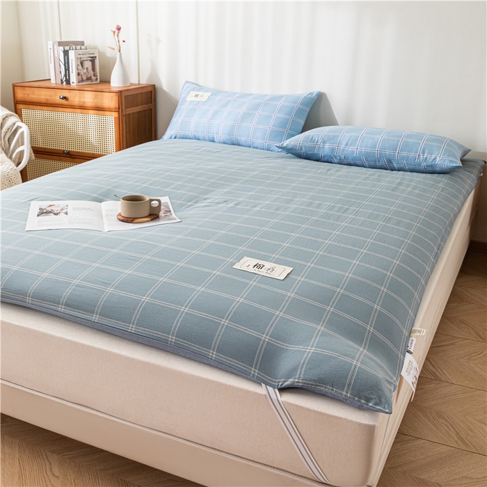 91家纺网 家纺一手货源 找家纺 悠米悠家 2025新款新疆长绒棉可拆洗棉花夹棉床褥垫成人款 宾利兰格