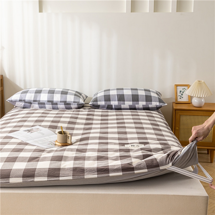 91家纺网 家纺一手货源 找家纺 悠米悠家 2025新款新疆长绒棉可拆洗棉花夹棉床褥垫成人款 高级灰格