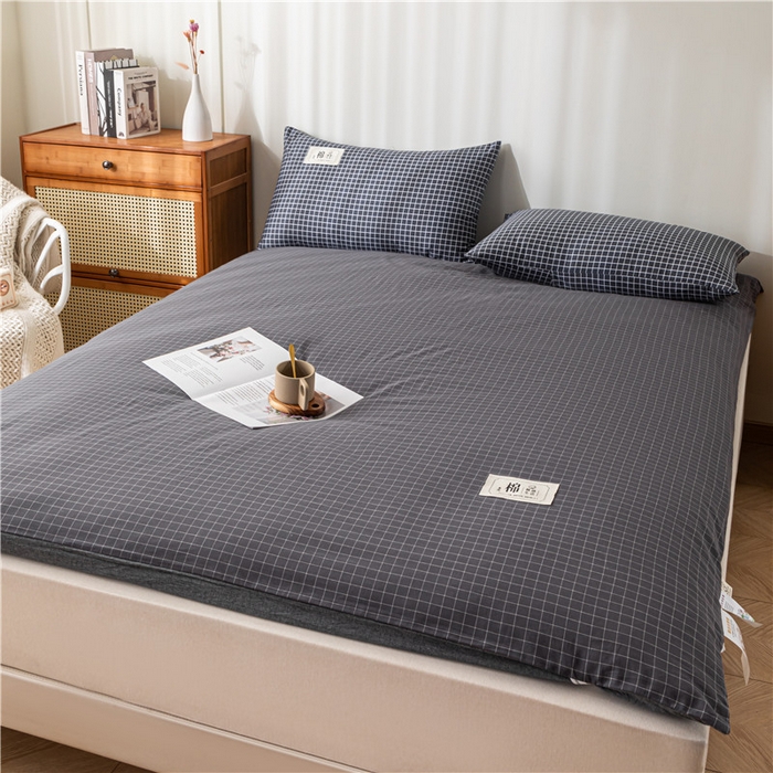 91家纺网 家纺一手货源 找家纺 悠米悠家 2025新款新疆长绒棉可拆洗棉花夹棉床褥垫成人款 格子控