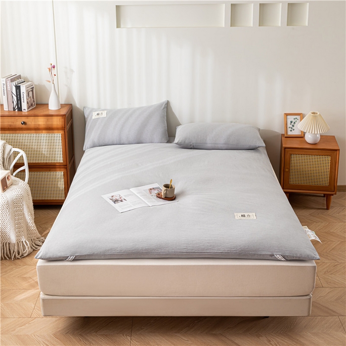 91家纺网 家纺一手货源 找家纺 悠米悠家 2025新款新疆长绒棉可拆洗棉花夹棉床褥垫成人款 灰色