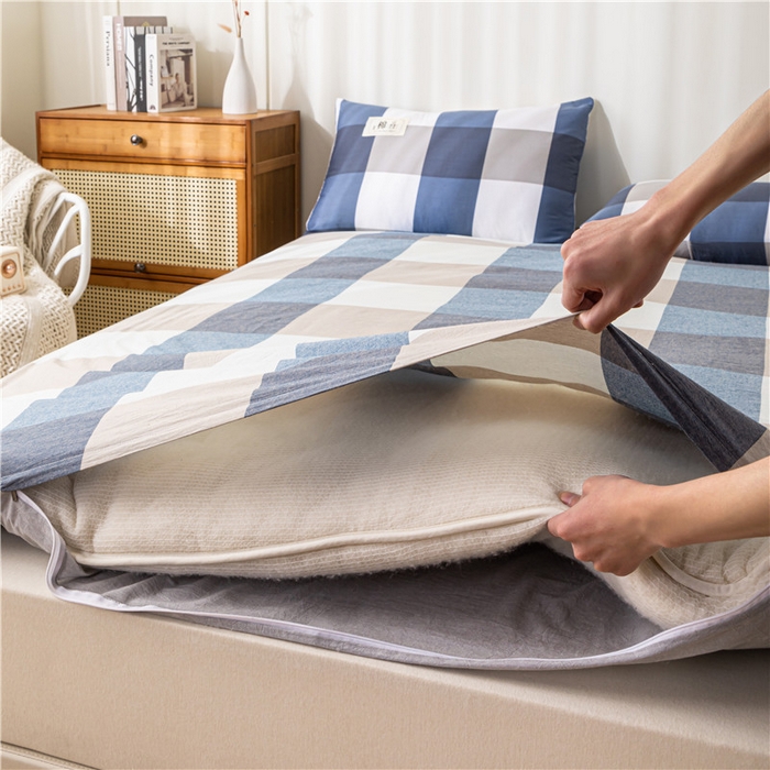 91家纺网 家纺一手货源 找家纺 悠米悠家 2025新款新疆长绒棉可拆洗棉花夹棉床褥垫成人款 简兮格