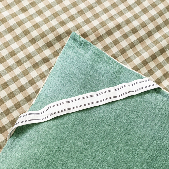 91家纺网 家纺一手货源 找家纺 悠米悠家 2025新款新疆长绒棉可拆洗棉花夹棉床褥垫成人款 墨绿小格