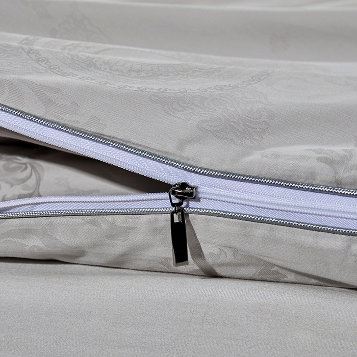 91家纺网 家纺一手货源 找家纺 群鹿蚕丝羽绒馆 【榨蚕丝填充包过质检】2025新款拉链升级款蚕丝二合一加厚子母被被子被芯 灰