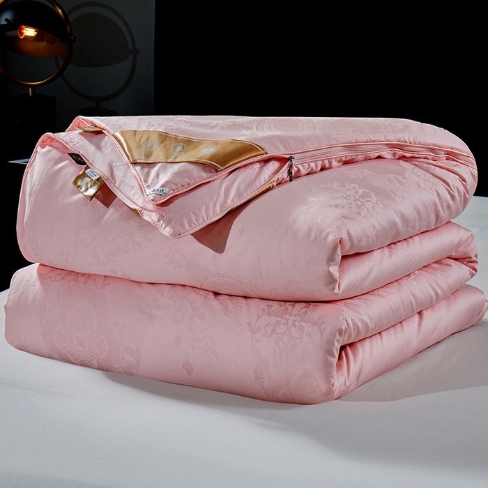 91家纺网 家纺一手货源 找家纺 群鹿蚕丝羽绒馆 【榨蚕丝填充包过质检】2025新款拉链升级款蚕丝二合一加厚子母被被子被芯 玉